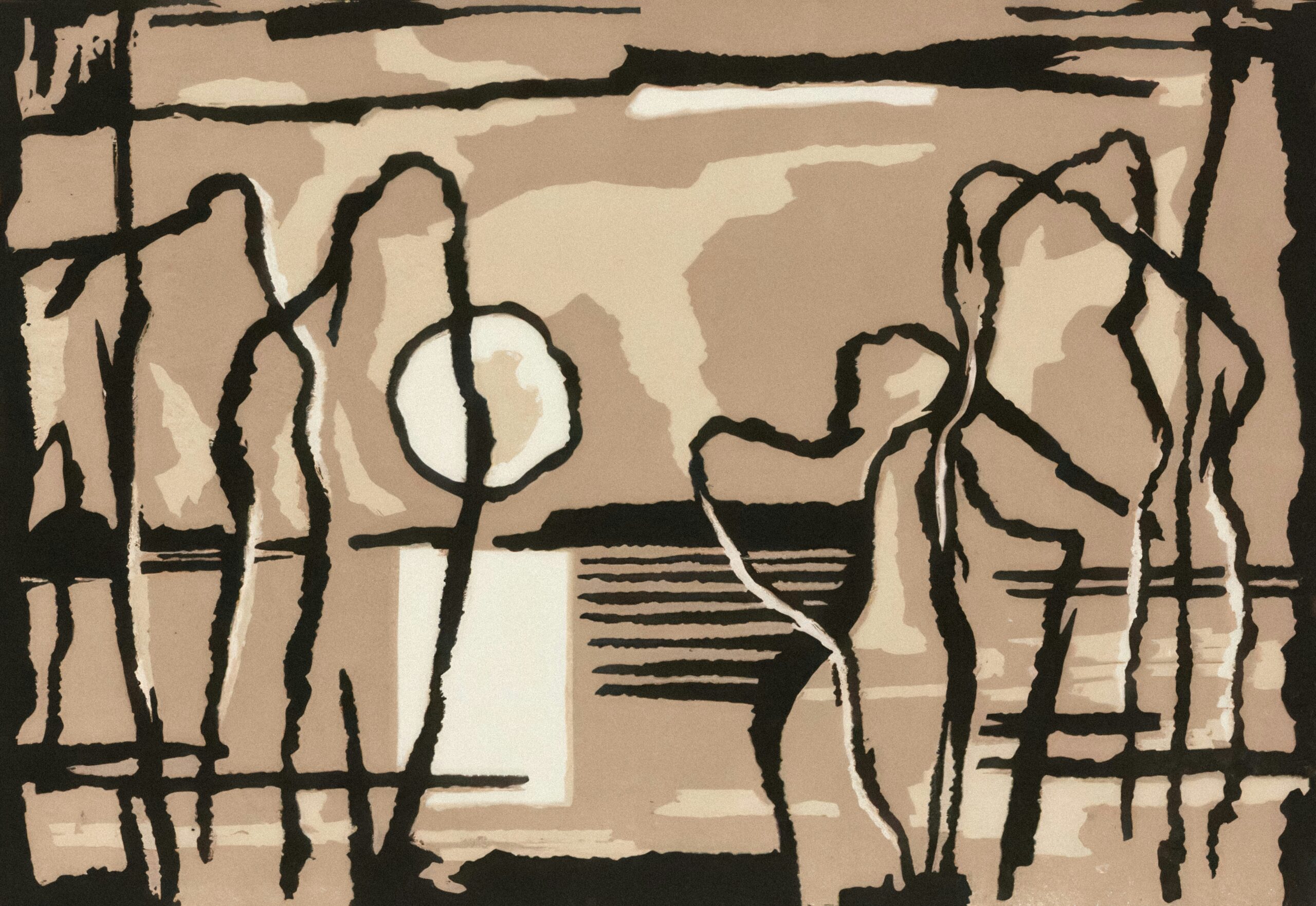 Illustration showing someone lost overseas being helped by a crisis team
